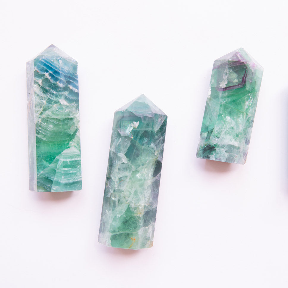 Rainbow Fluorite Point